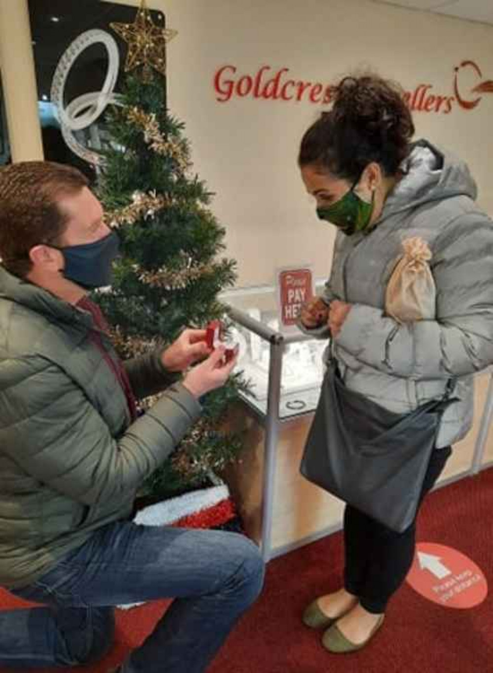 Mal asks Susana to marry him at Goldcrest Jewellers in Dorchester