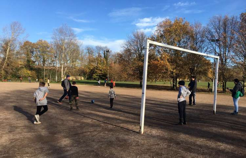 Tooting Triangle pitch, December 2020