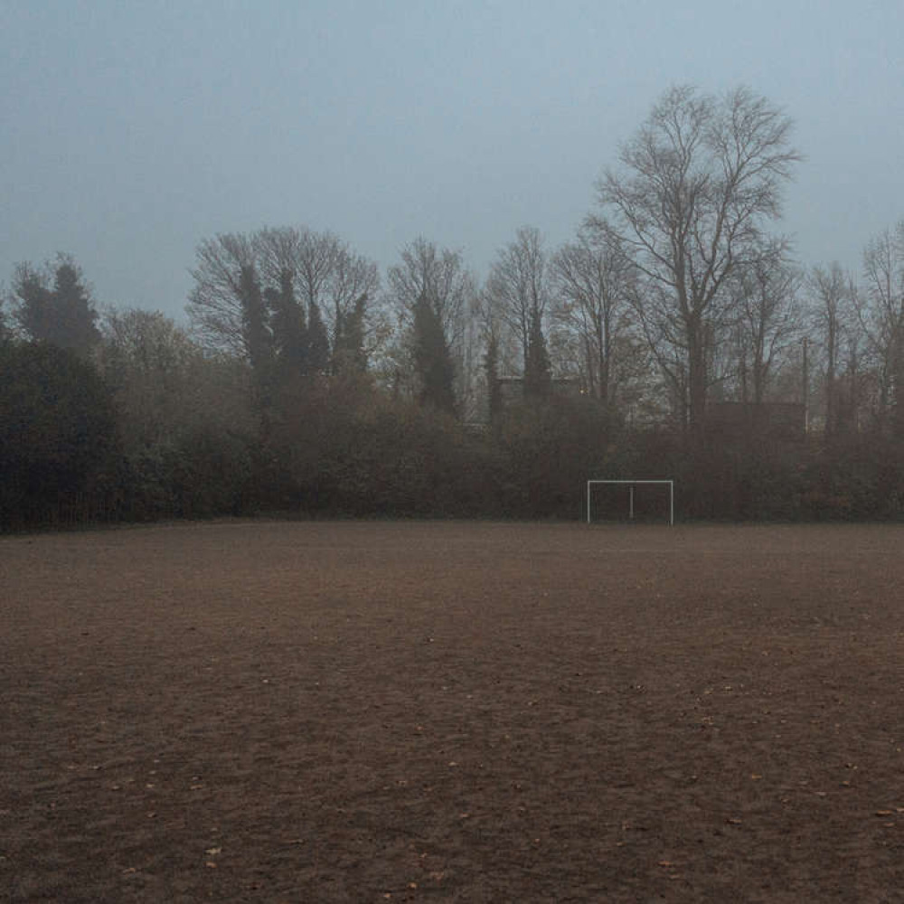 Developers' photo of deserted Tooting Triangle pitch