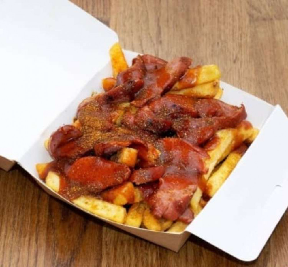 Die Bude's delicious Currywurst