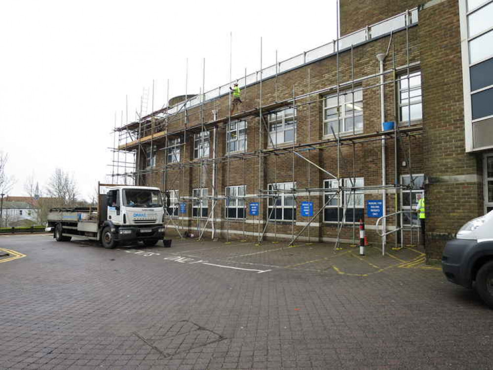 The existing renal dialysis unit. The temporary unit will be adjacent to it.