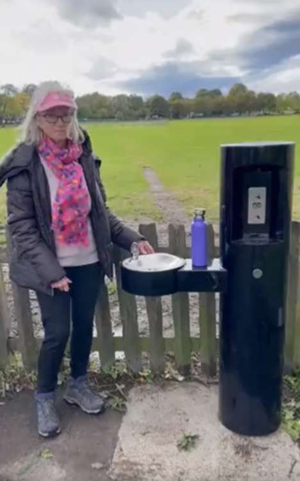 The new water fountain on Wandsworth Common (Image: Wandsworth Council)