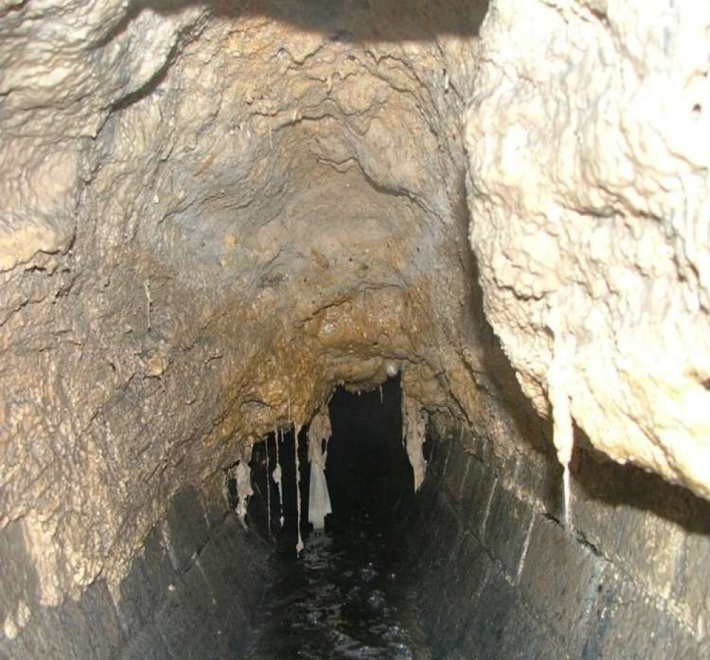 Wet wipes blocking a pipe near the shard (Image: Thames Water)