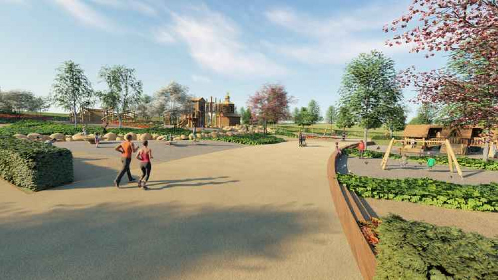 How the new play area may look Picture: courtesy of Duchy of Cornwall