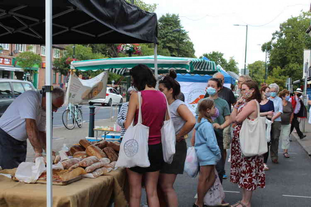 Long queues formed for the fresh bakes