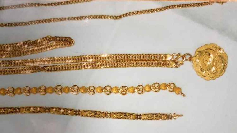 Some of the jewellery stolen