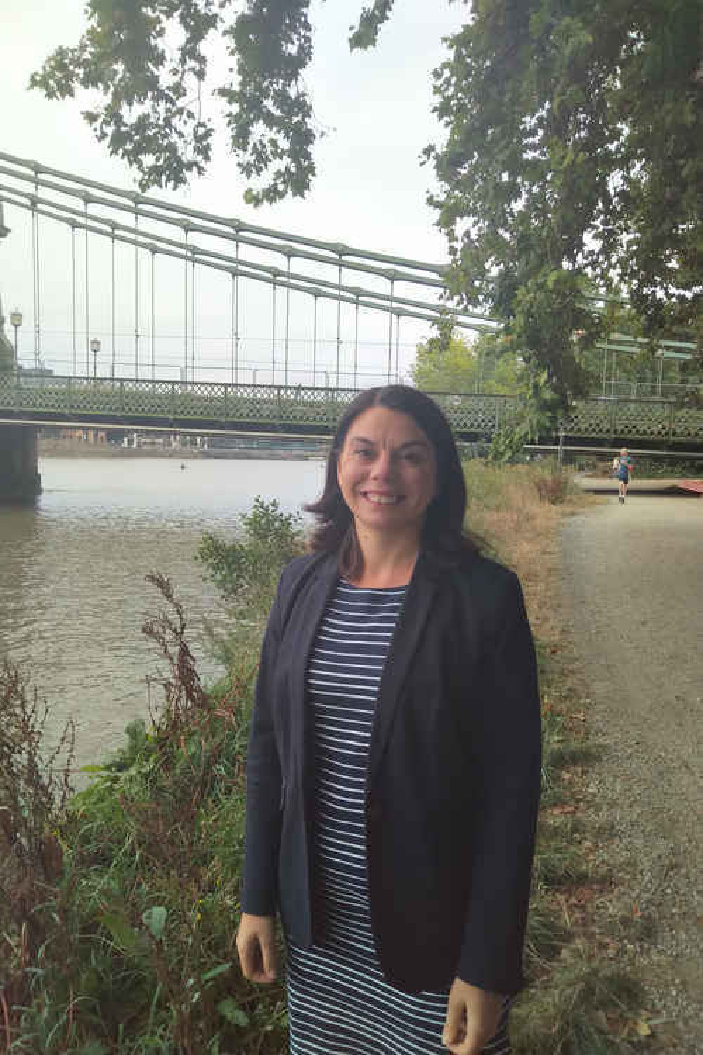 Richmond Park MP Sarah Olney has been campaigning for funding to repair the dilapidated bridge