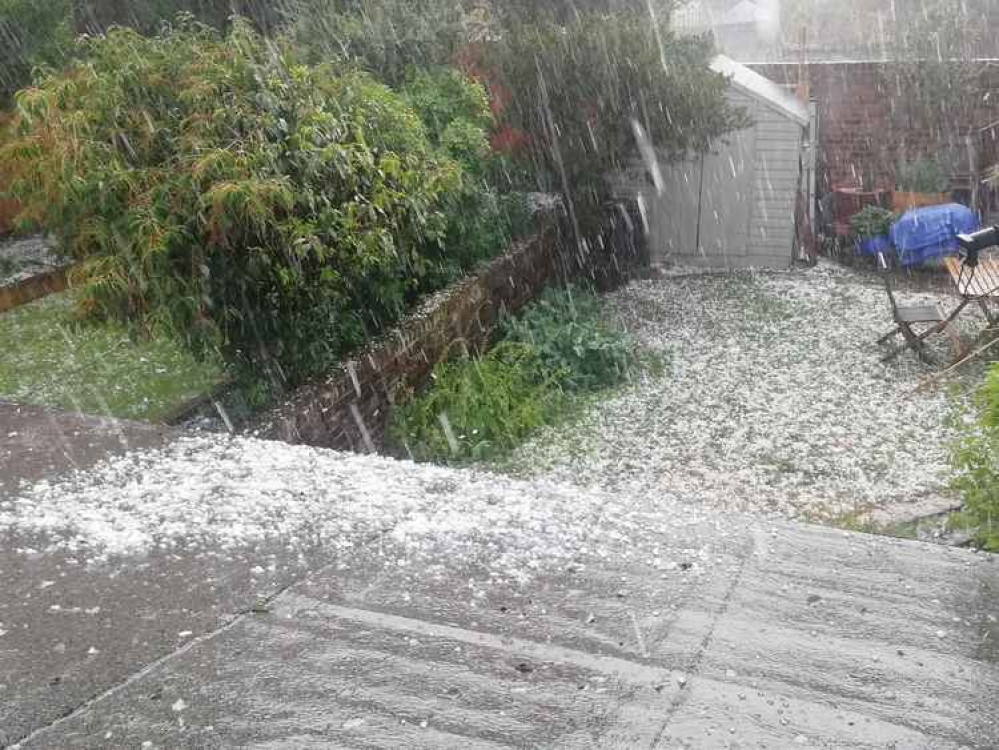 There was a huge hail storm in August