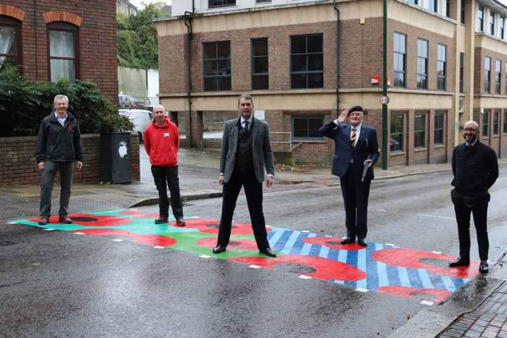 The poppy crossing on Petersham Road