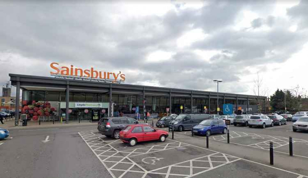 The large Sainsbury's near Manor Circus