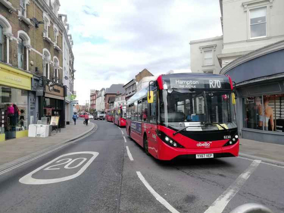 The R70 in Richmond town centre