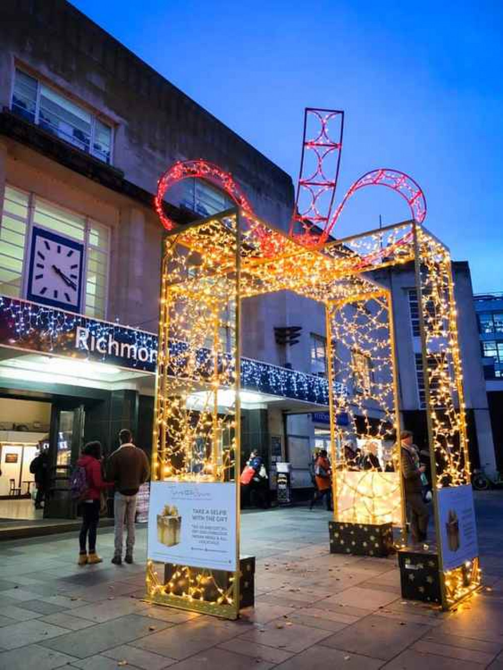 Get in touch with Be Richmond if you want to sponsor the giant gift Get in touch with Be Richmond if you want to sponsor the giant gift