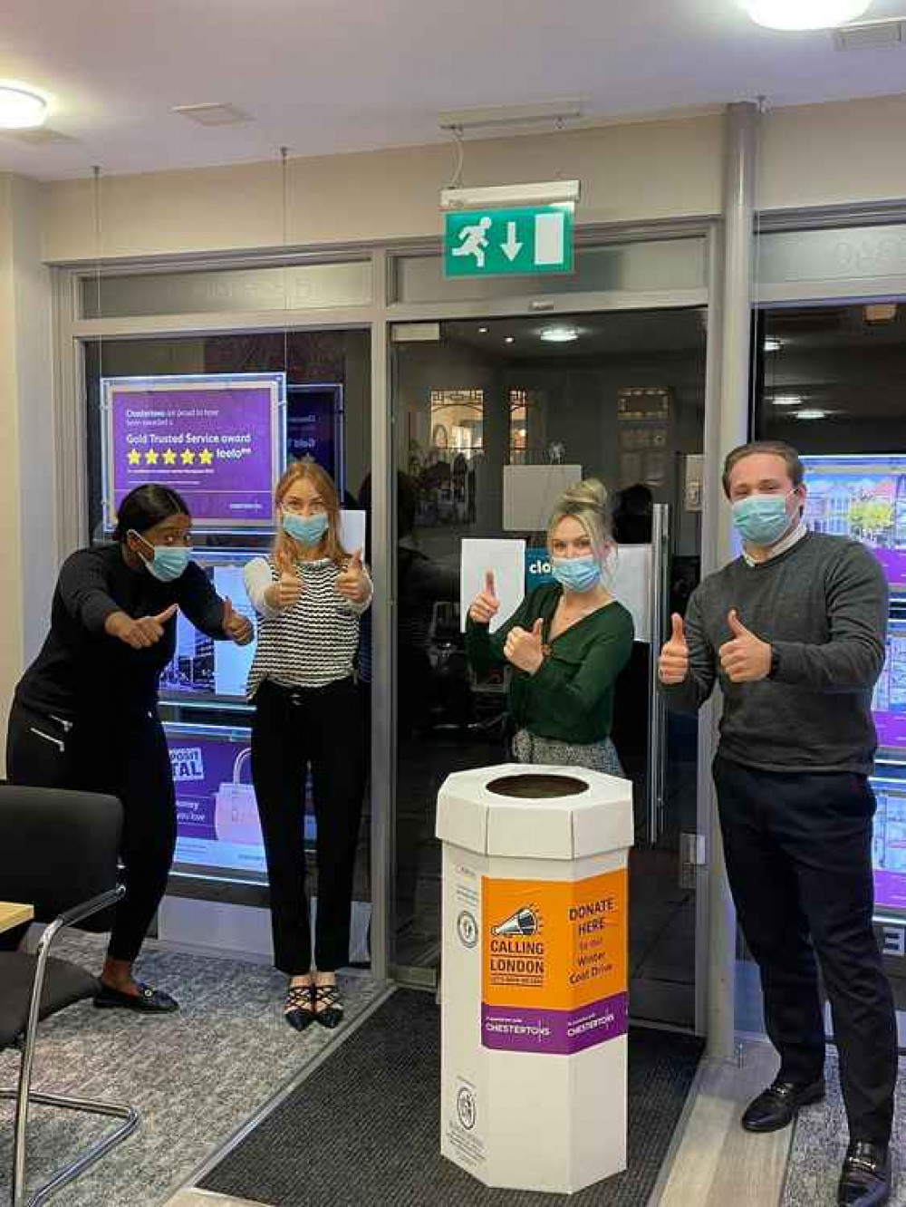Thumbs up from the team in Kew Thumbs up from the team in Kew