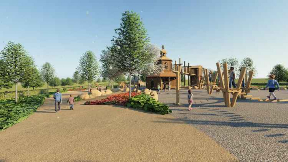 How the new play area may look Pictures: courtesy of Duchy of Cornwall