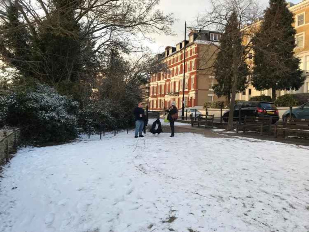 Heavy snow on the top of Richmond Hill Heavy snow on the top of Richmond Hill