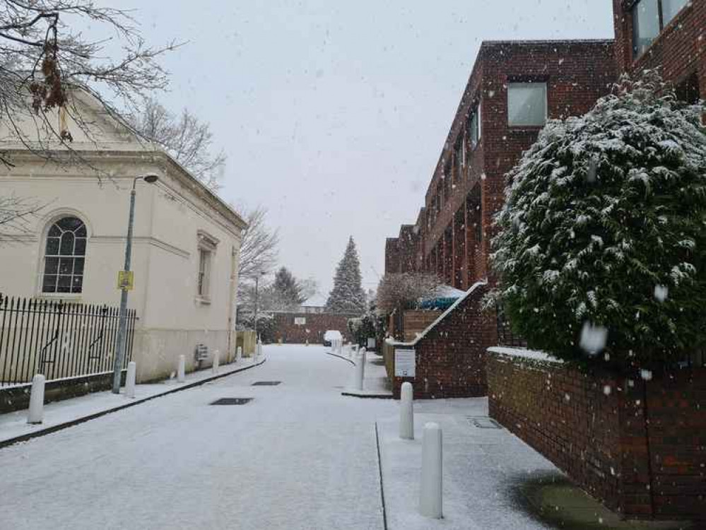 Ryde Place looking perfect in the snow