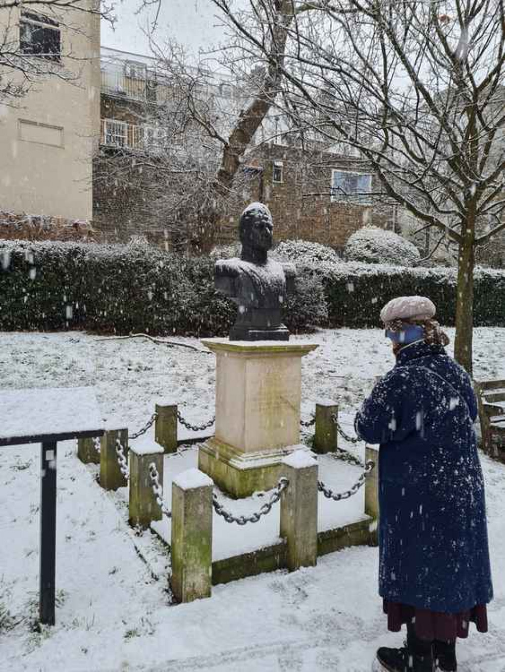 The bust of Bernado O'Higgins Riquelme