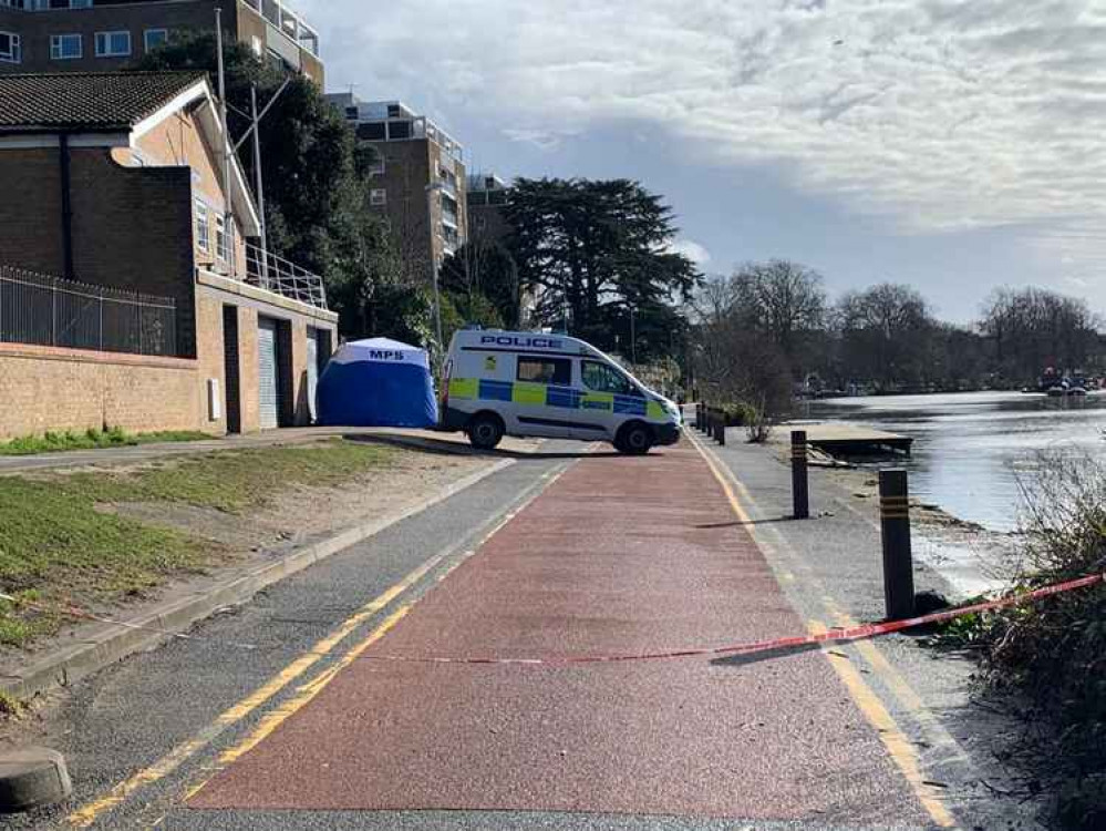 A police cordon was enforced