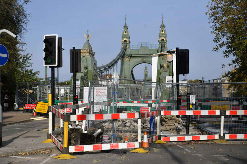 Hammersmith Bridge viewed from Castelnau in Barnes. Photo by Reach photographer Darren Pepe