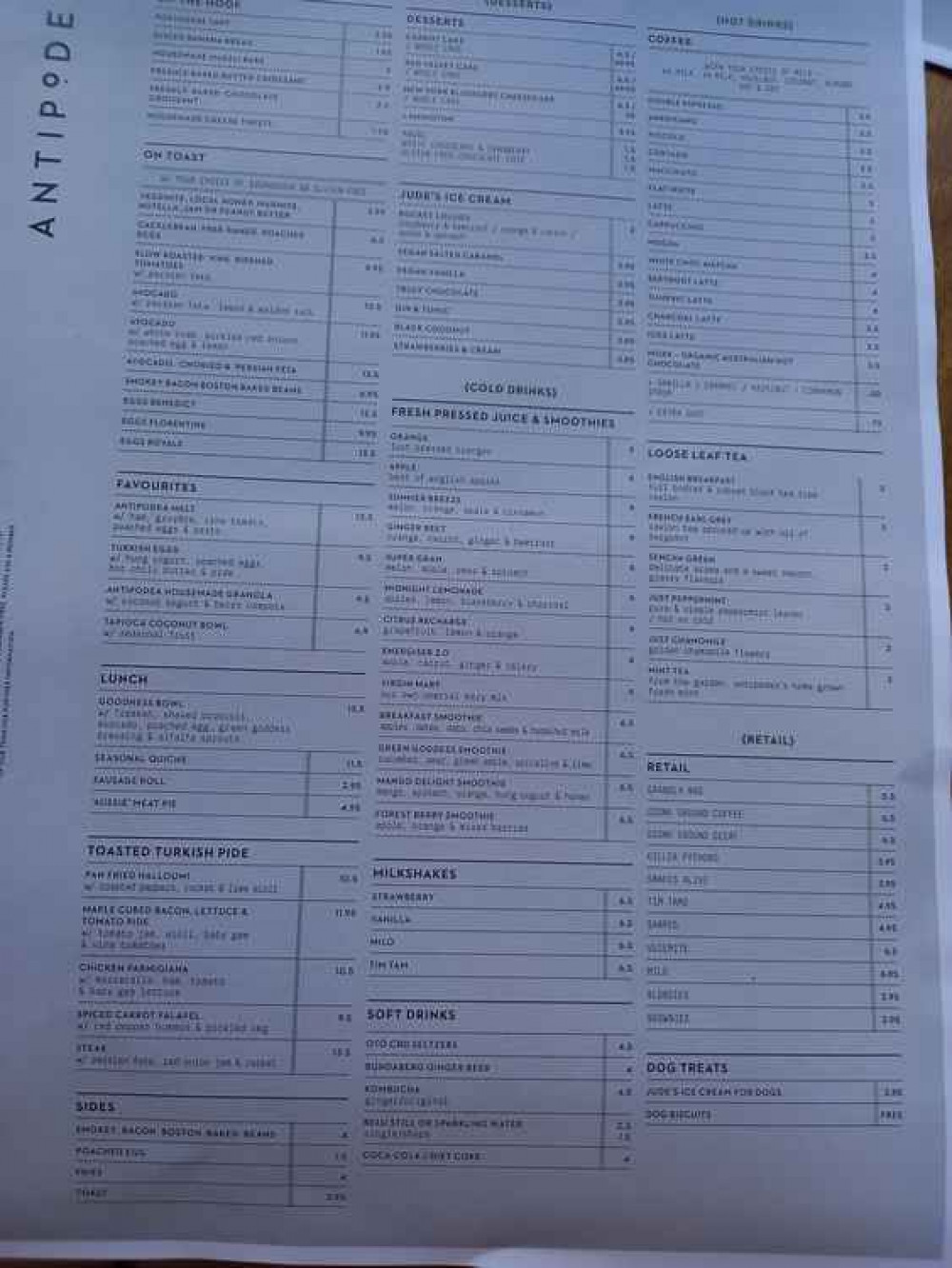 The menu is vast - in size and in food selection! (Image: Jessica Broadbent) The menu is vast - in size and in food selection! (Image: Jessica Broadbent)