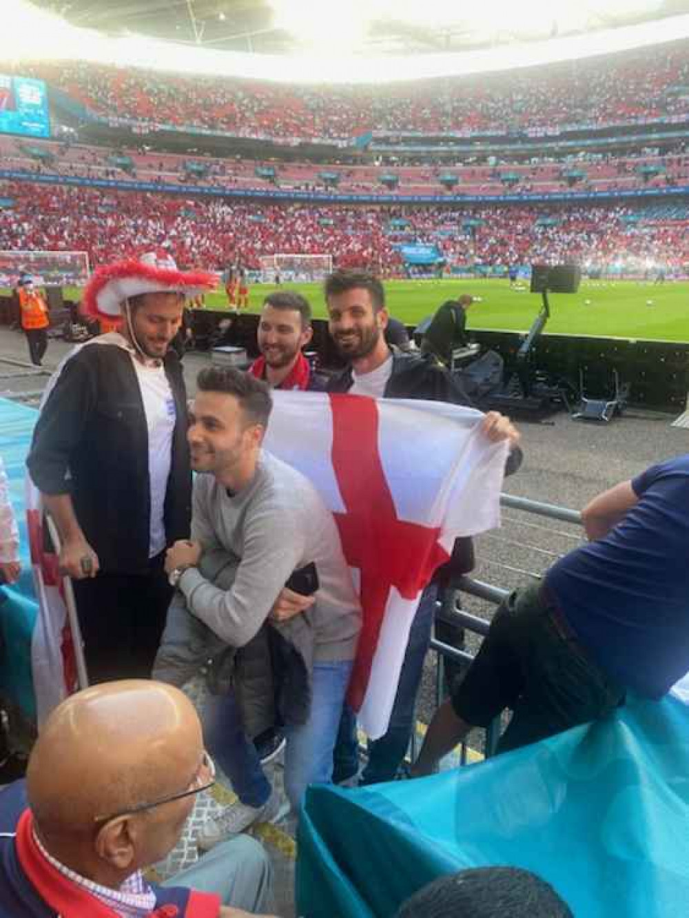 England fans at the game (Credit: Stuart Higgins)