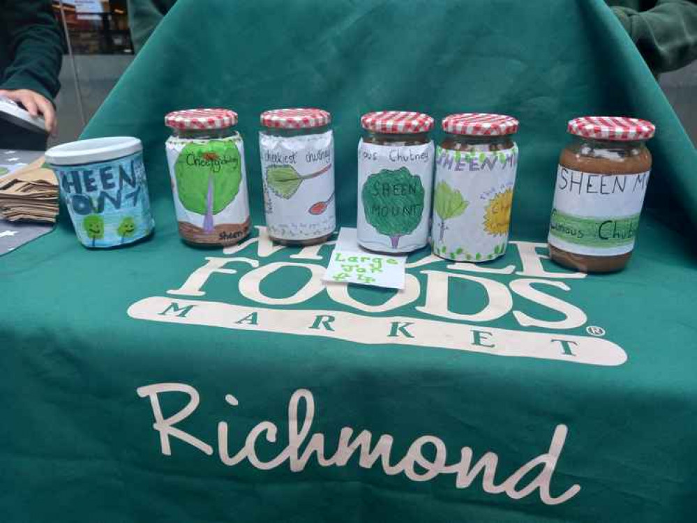 Hand-decorated chutneys from Sheen Mount Primary School Hand-decorated chutneys from Sheen Mount Primary School