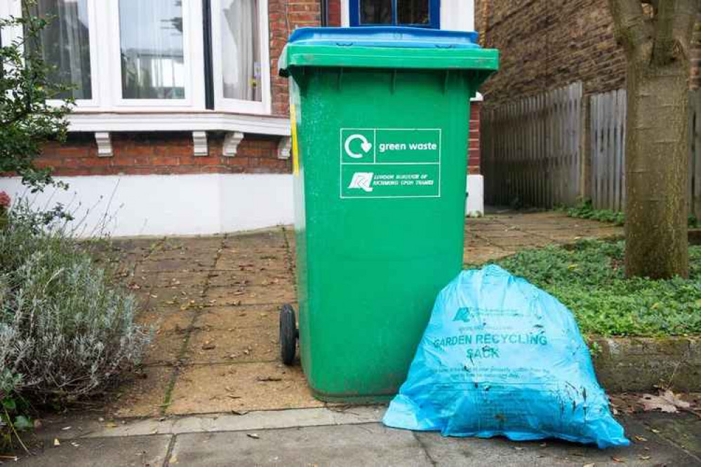 Rubbish lorries were unable to collect garden waste from  93 roads in Richmond borough today (Image: Richmond council)