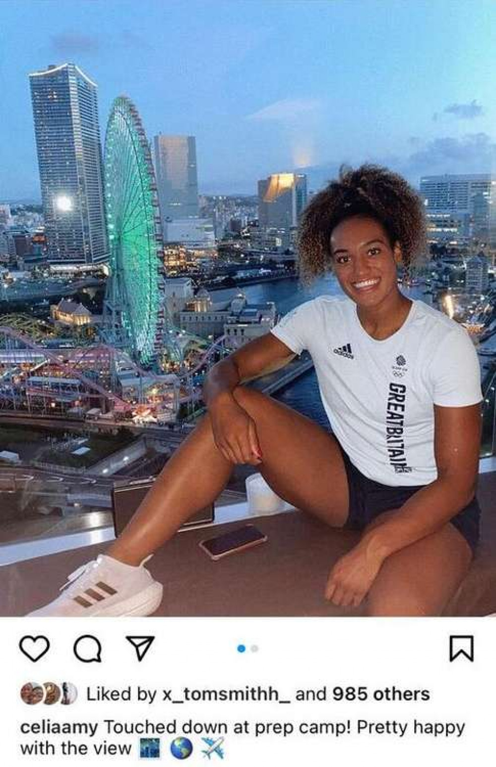 Celia has arrived in Japan – Credit Celia Quansah. Celia has arrived in Japan – Credit Celia Quansah.