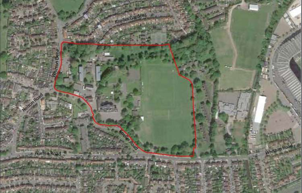 A birds-eye view of the site. Credit: Richmond Borough Council.