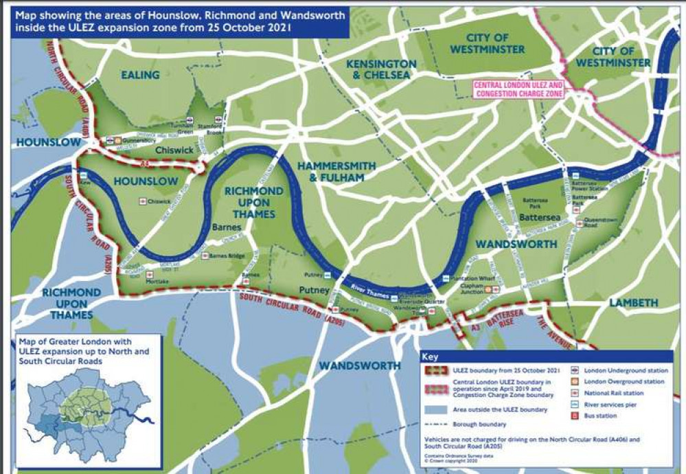 The limits of the Zone. Credit: TFL.