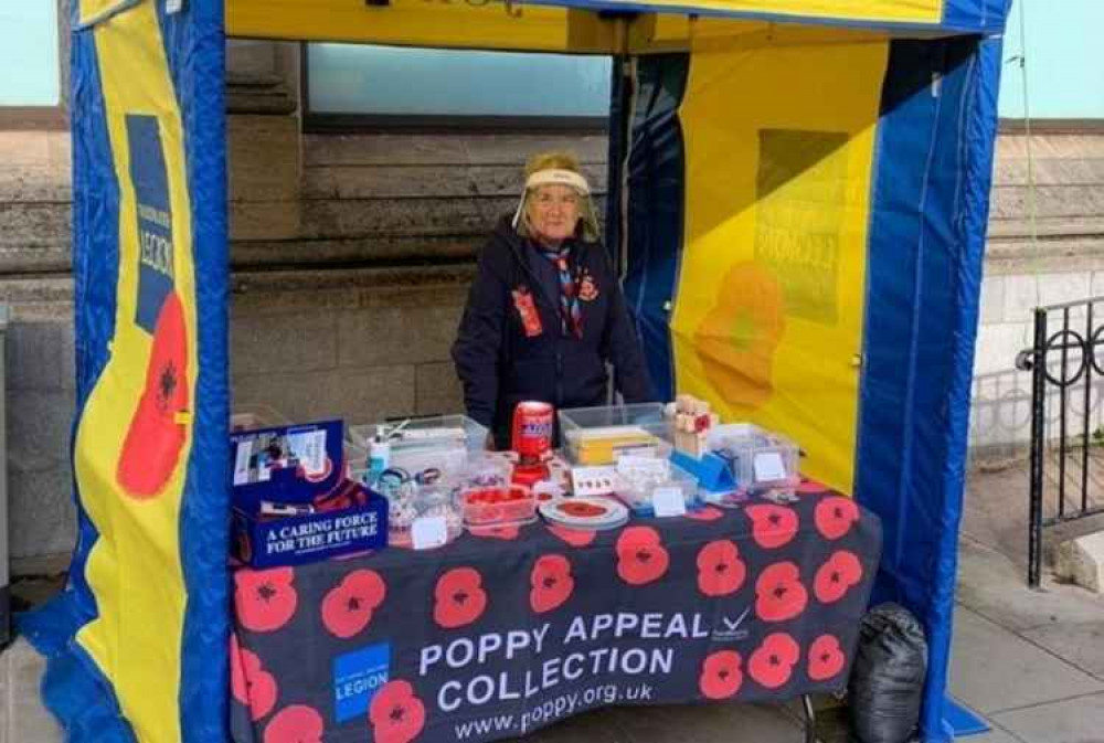 The RBL merchandise stall. Picture: Dawlish RBL