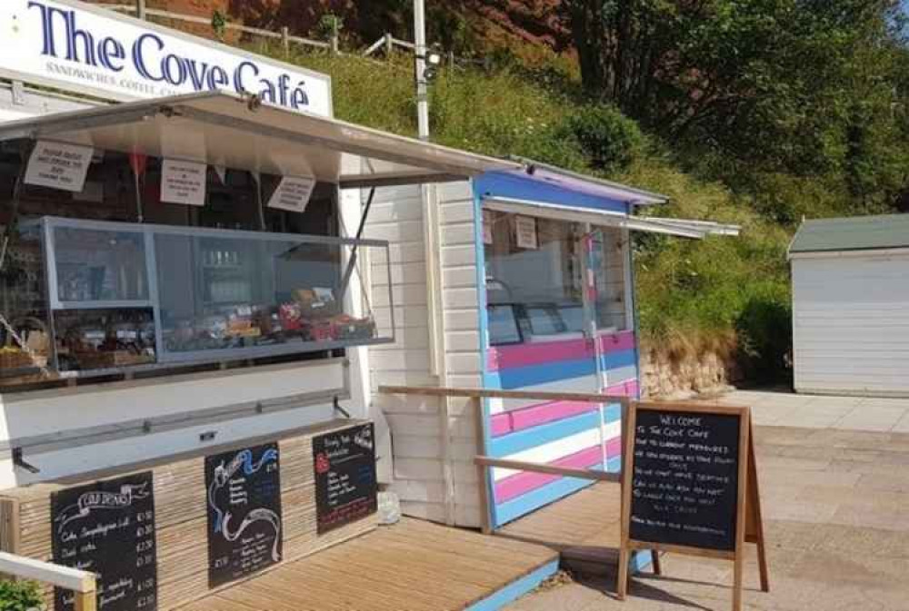 The beach cafe at Coryton Cove. Picture by The Cove Cafe