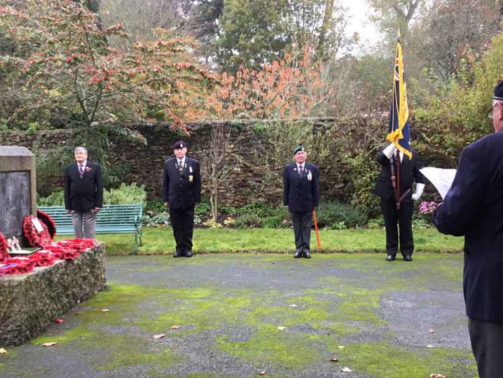 Dawlish's socially distanced act of remembrance