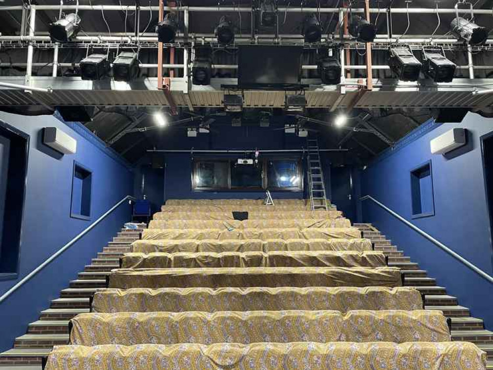 A redecorated auditorium