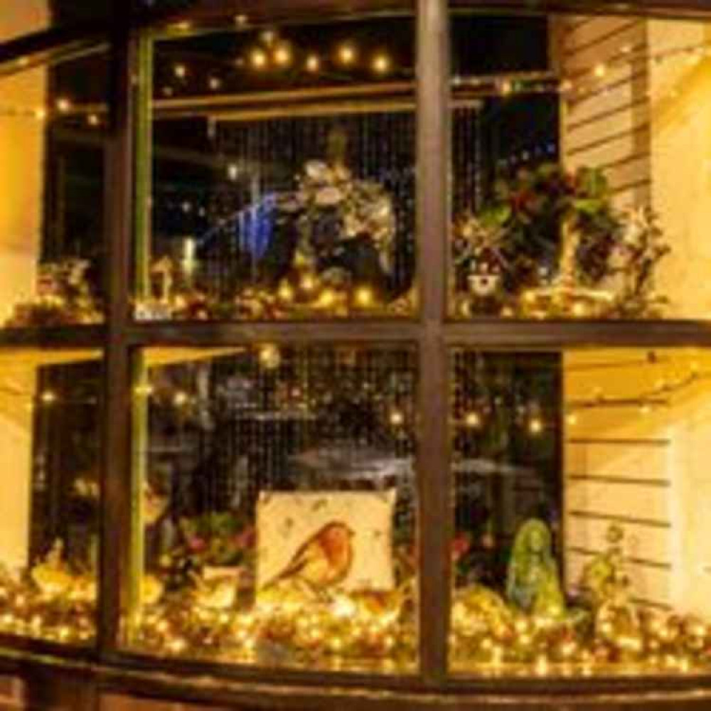 Christmas window display at Presents. Picture: Neil Salter