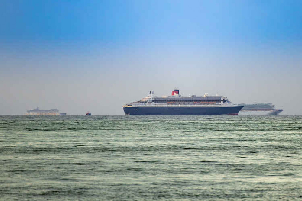 Cruise ship off Dawlish. Picture: Neil Salter