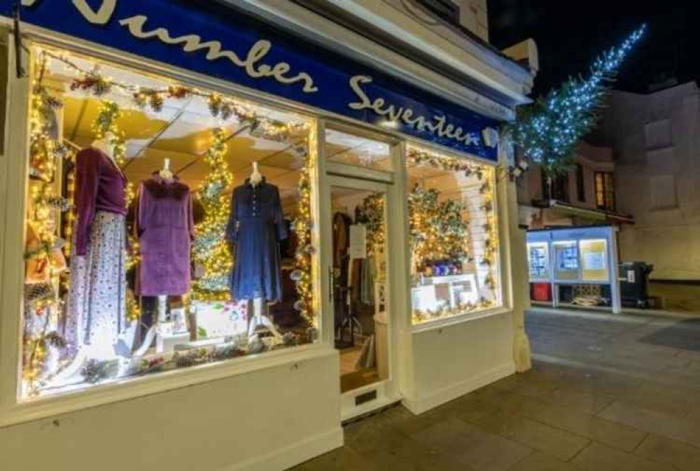 Decorated window at Number Seventeen.  Picture: Neil Salter