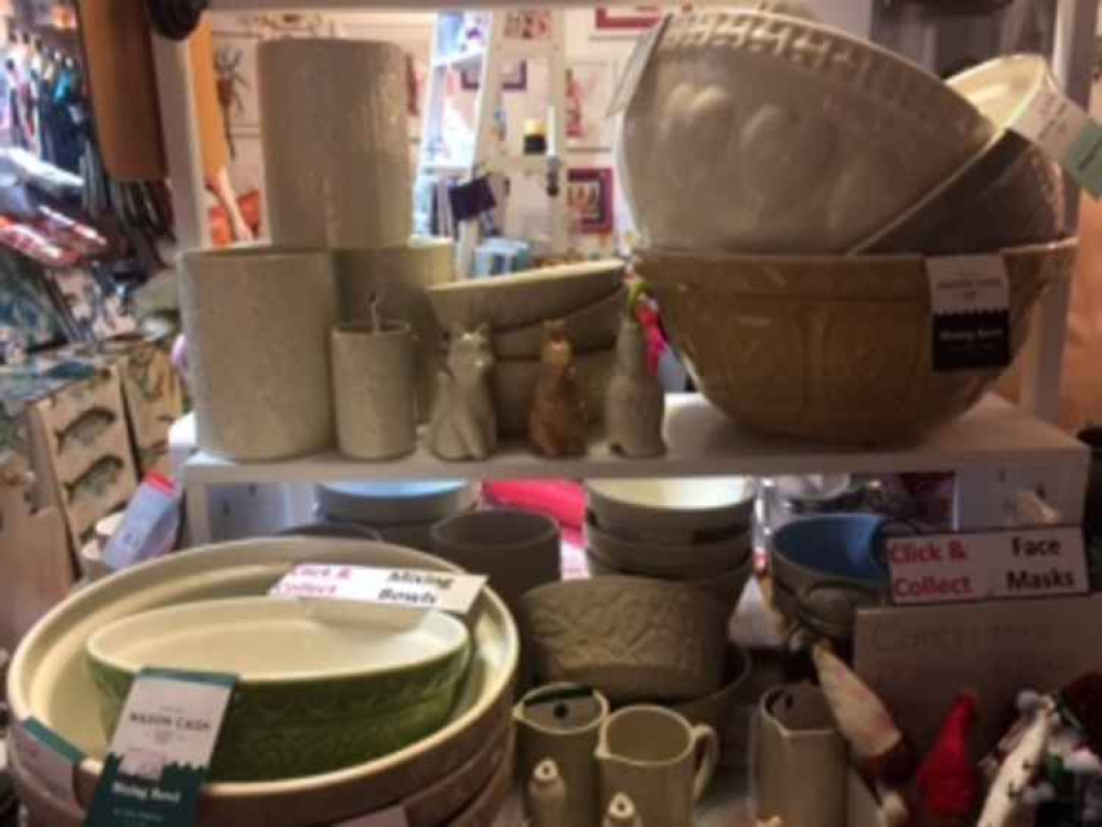 Some of the kitchenware and cookware on sale