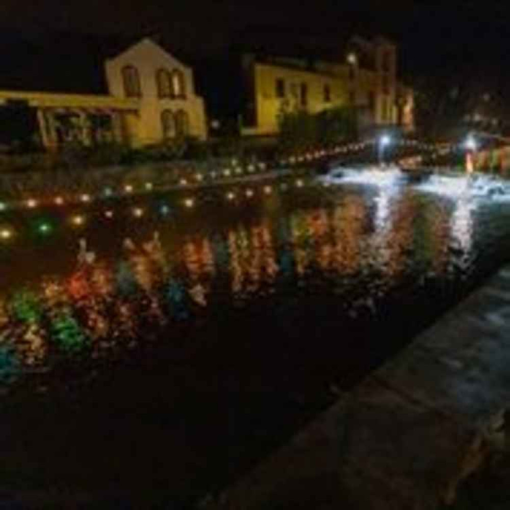 The Brook lights after the switch-on on December 9. Picture: Neil Salter