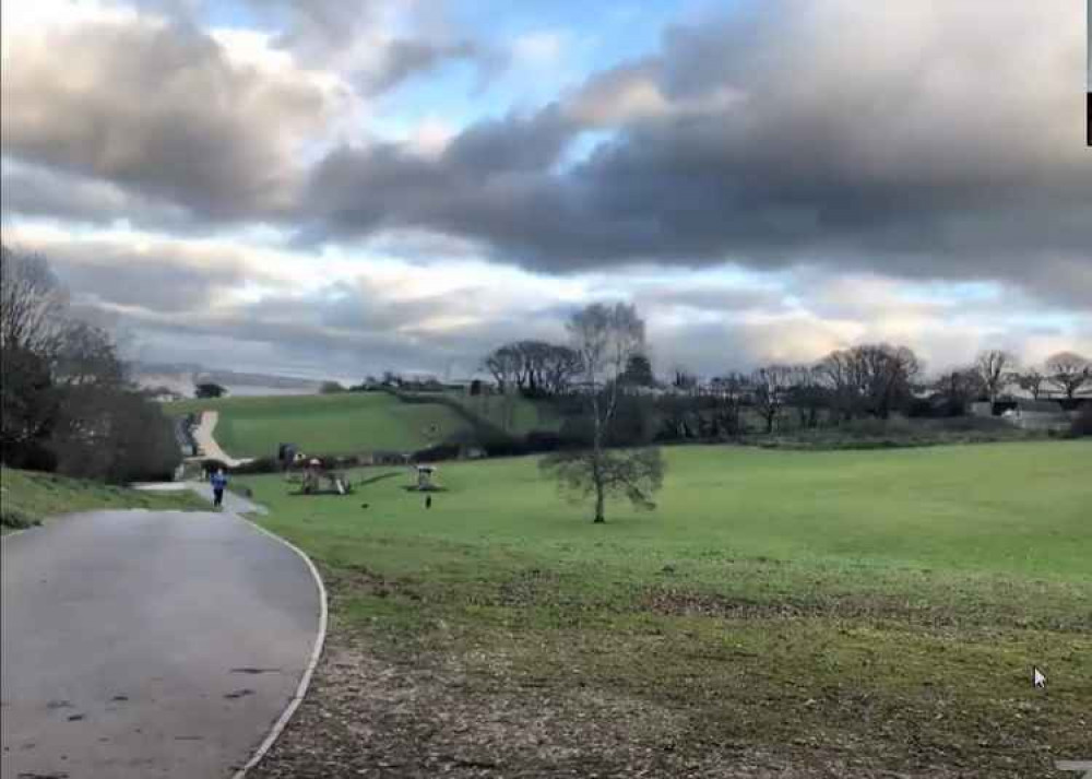 The site at Golden Sands proposed for caravan pitches