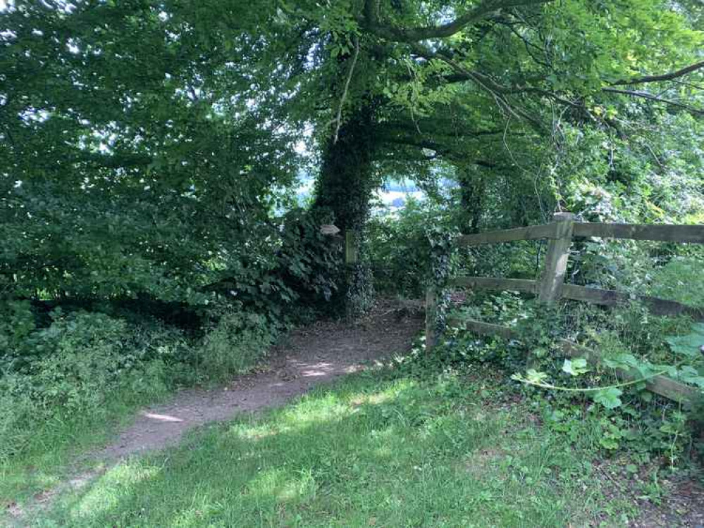 Walk down the footpath in the corner behind the picnic tables, signposted 'Roman Aqueduct'