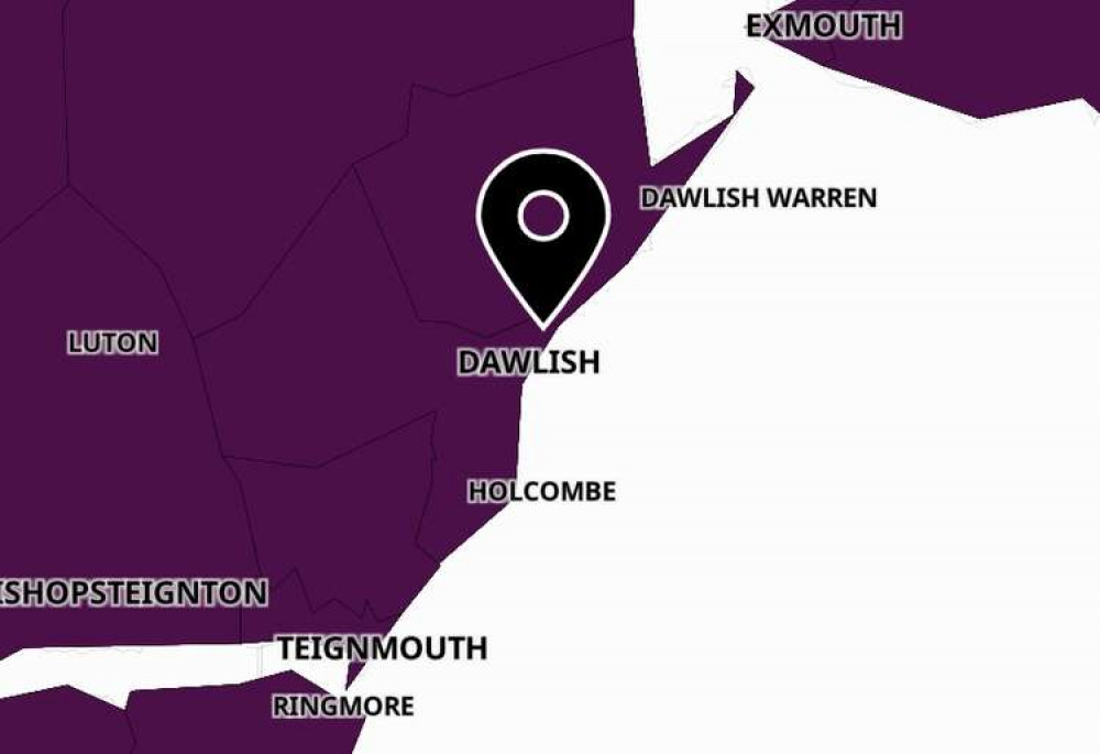 Dawlish coronavirus map