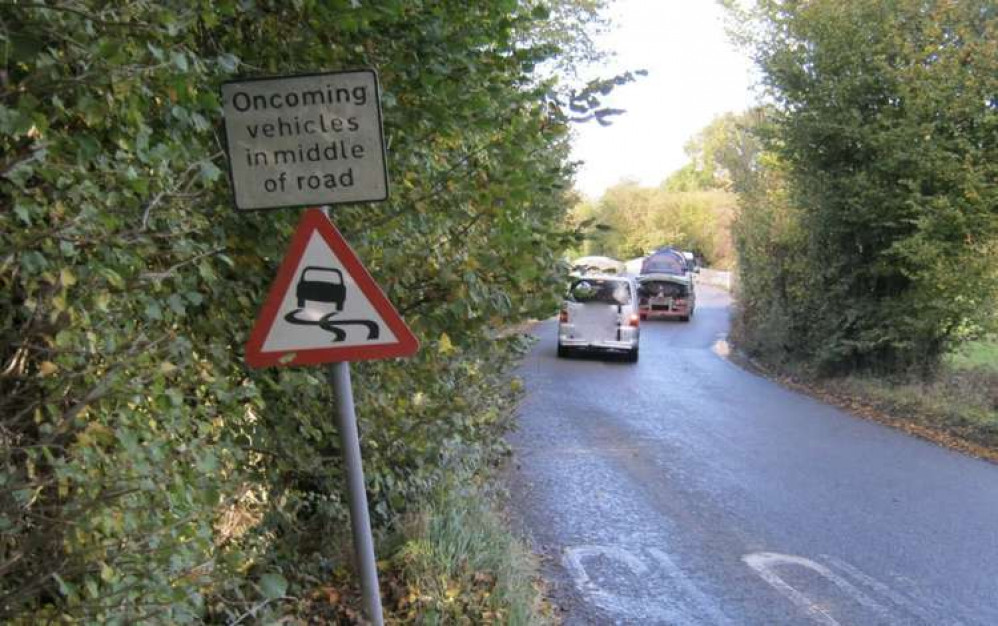 There is poor visibility on the approach to the bridge. Credit: Devon County Council There is poor visibility on the approach to the bridge. Credit: Devon County Council