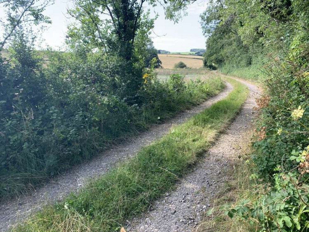 Turn right onto the track