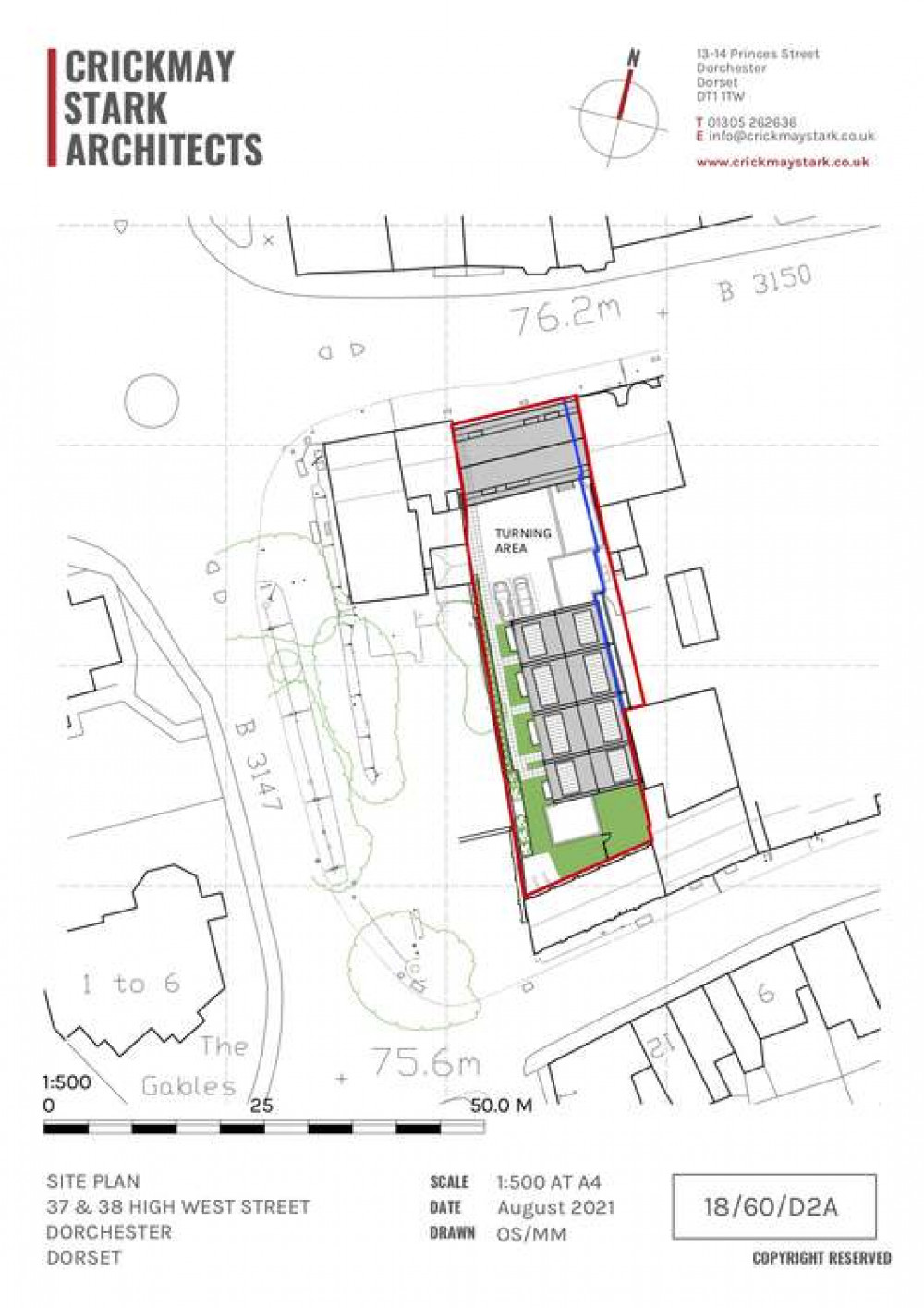 The layout for the new homes