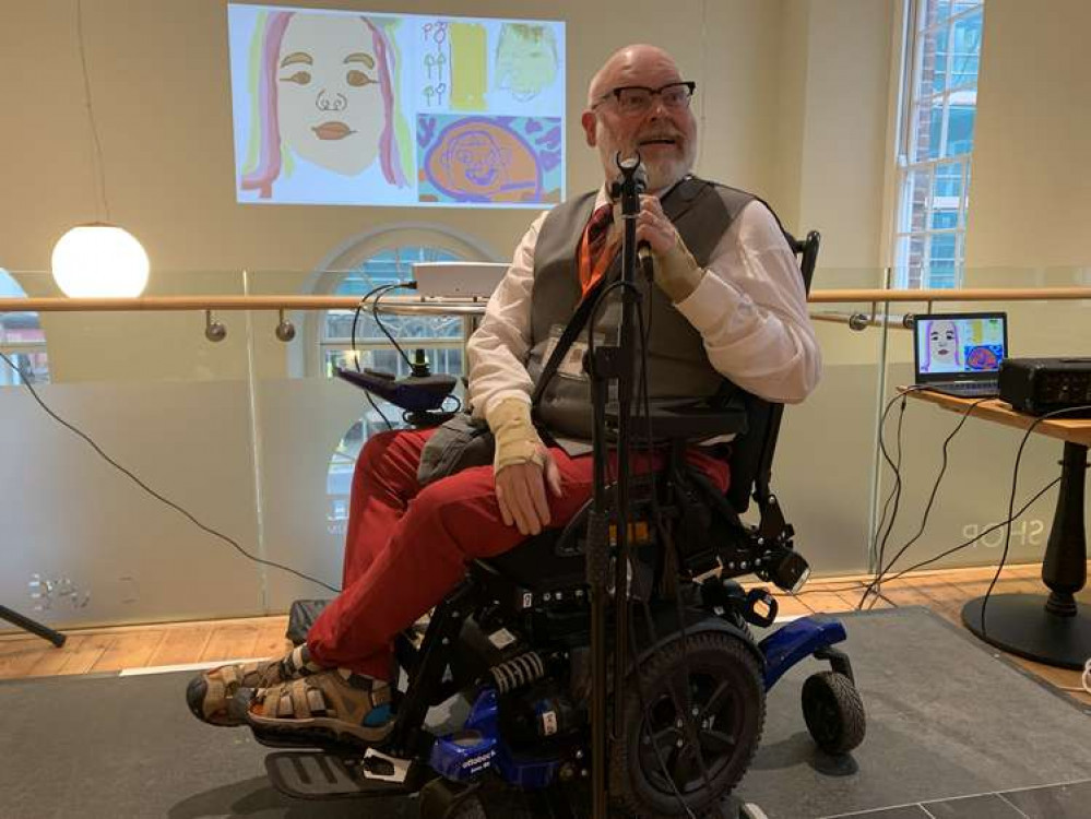 Jason Wilsher-Mills at the launch event in Dorchester's Shire Hall Historic Courthouse Museum