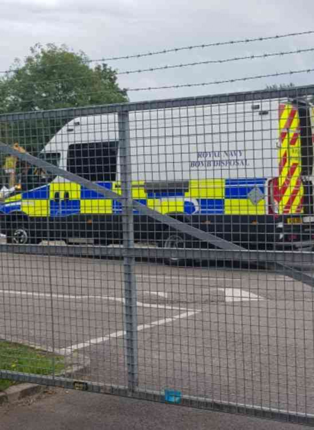 The bomb disposal team at Frome Recycling Centre (Photo: Katy Harris)