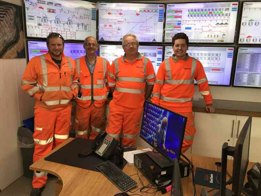 The operations centre team at Whatley Quarry