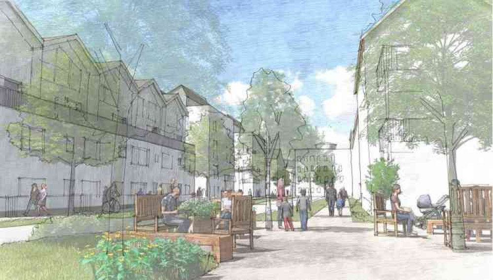 An artist's impression of the Saxonvale site