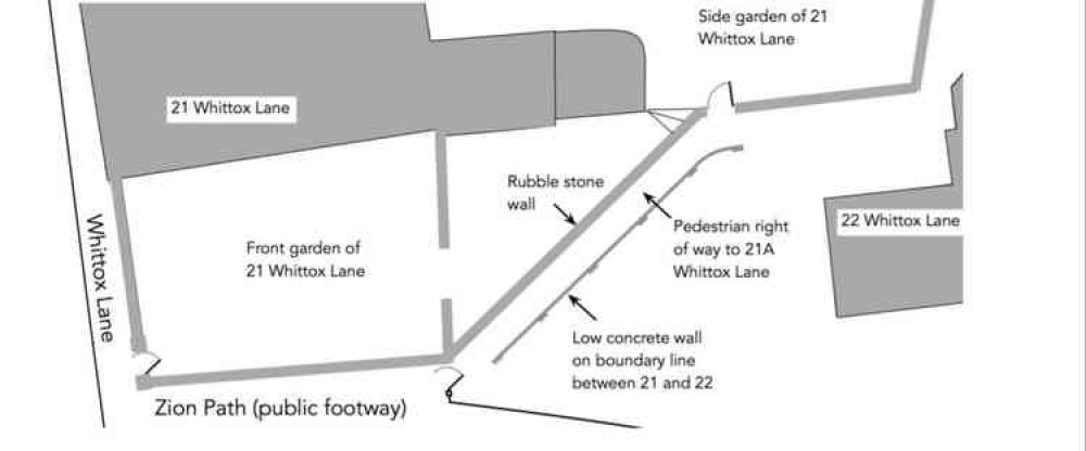 The planning application is for a boundary wall